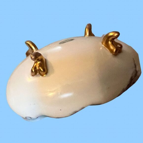 2 Pc Vintage Nori Take Nippon Footed Bowl Dish & Creamer Hand Painted Roses - Picture 5 of 5